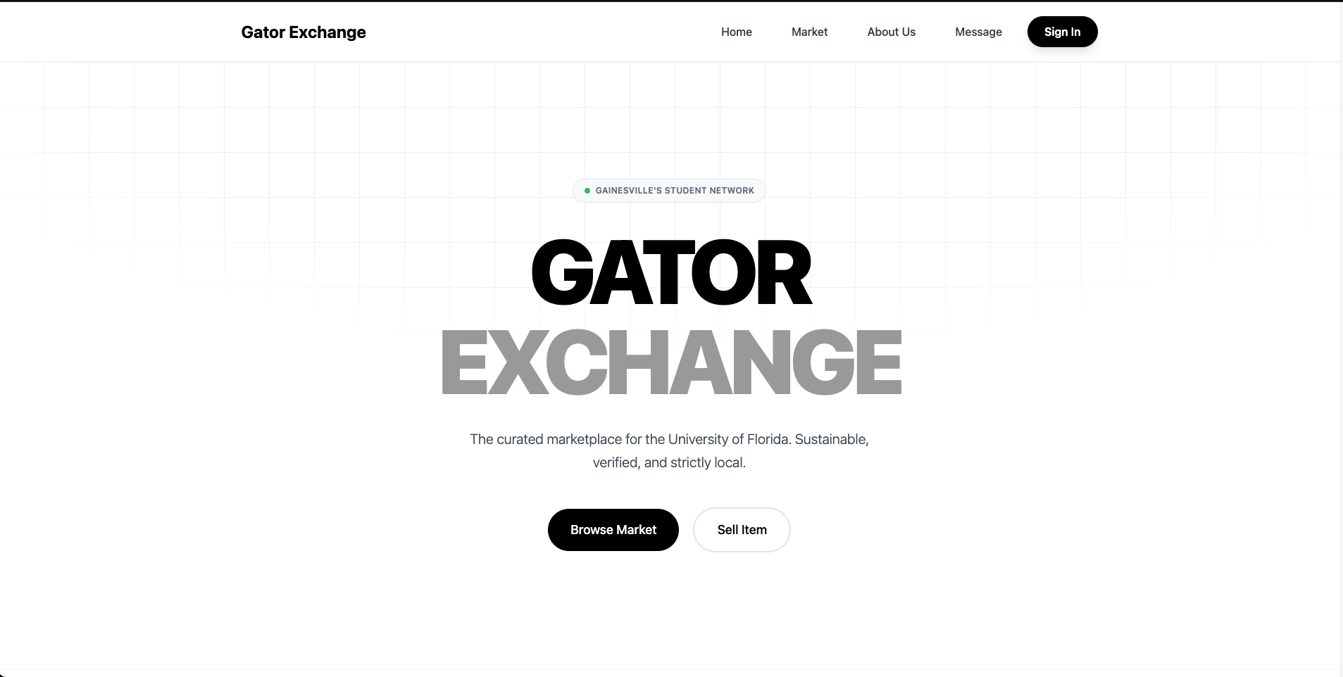 Student MarketPlace (Gator Exchange)